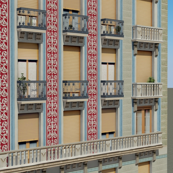 104 Buildings Collection Low-poly 3D model_167