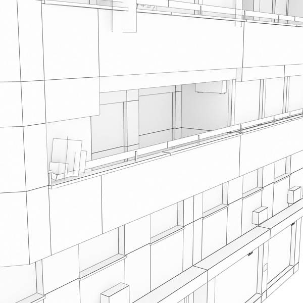 104 Buildings Collection Low-poly 3D model_51