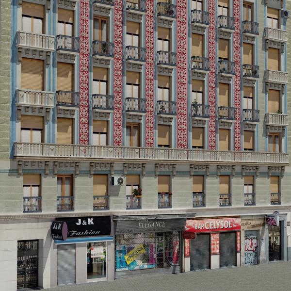 104 Buildings Collection Low-poly 3D model_165