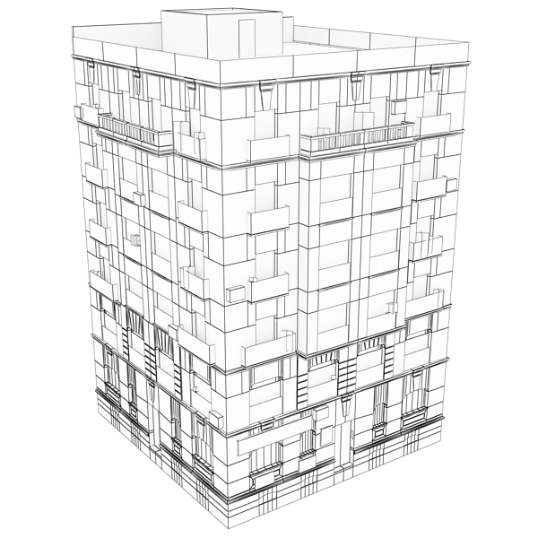 104 Buildings Collection Low-poly 3D model_99