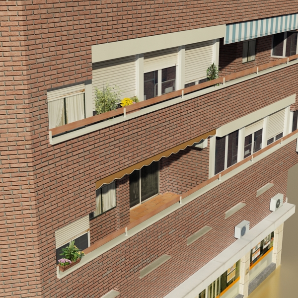 104 Buildings Collection Low-poly 3D model_48