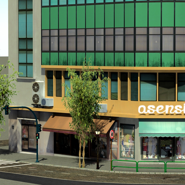 104 Buildings Collection Low-poly 3D model_81