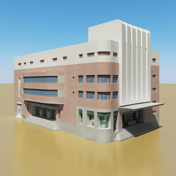 104 Buildings Collection Low-poly 3D model_70