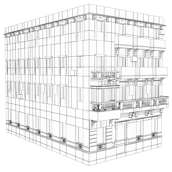 104 Buildings Collection Low-poly 3D model_135