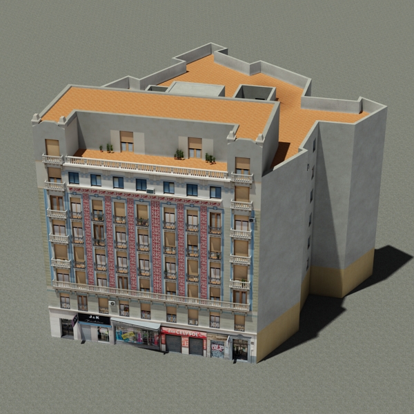 104 Buildings Collection Low-poly 3D model_163