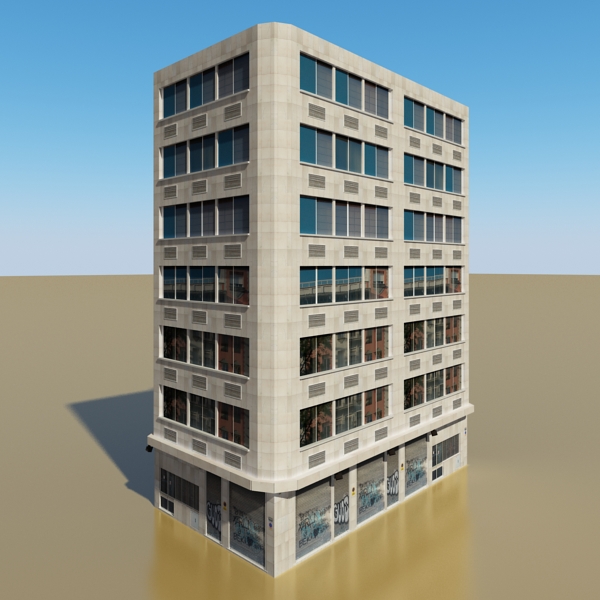 104 Buildings Collection Low-poly 3D model_63