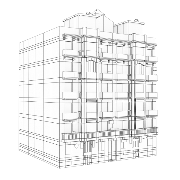 104 Buildings Collection Low-poly 3D model_207