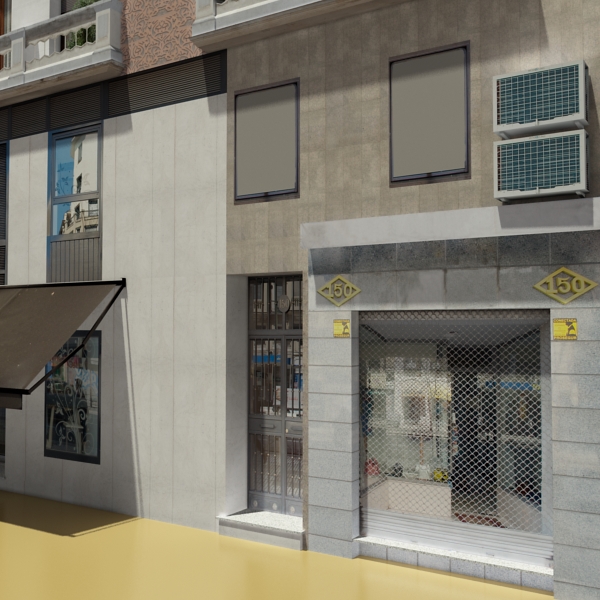 104 Buildings Collection Low-poly 3D model_76