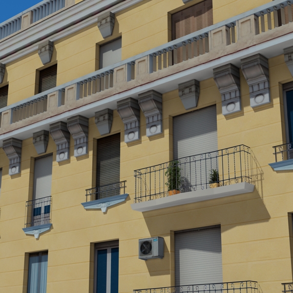 104 Buildings Collection Low-poly 3D model_211