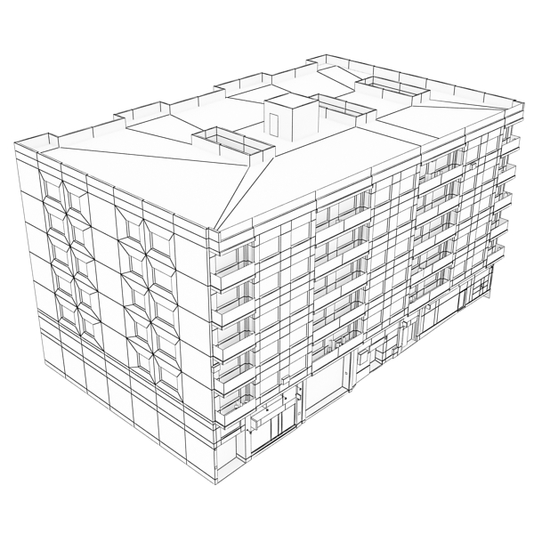 104 Buildings Collection Low-poly 3D model_232