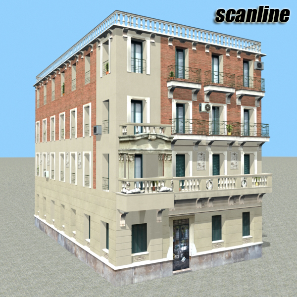 104 Buildings Collection Low-poly 3D model_134