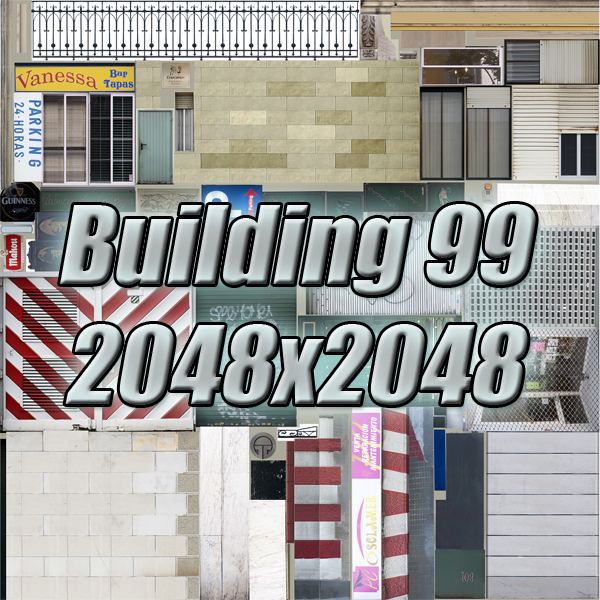 104 Buildings Collection Low-poly 3D model_252