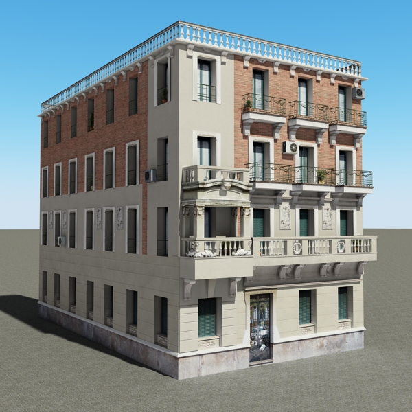 104 Buildings Collection Low-poly 3D model_130