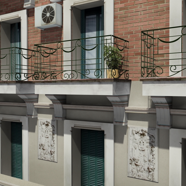 104 Buildings Collection Low-poly 3D model_132