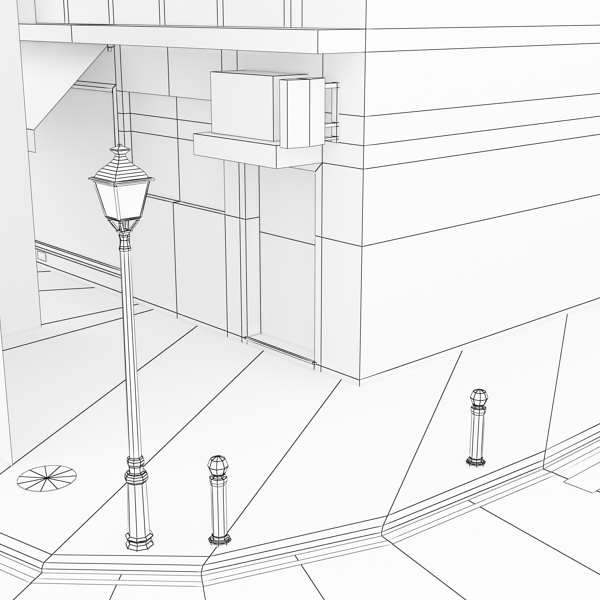 104 Buildings Collection Low-poly 3D model_89