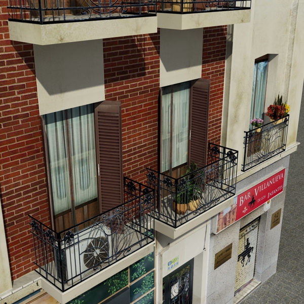 104 Buildings Collection Low-poly 3D model_139