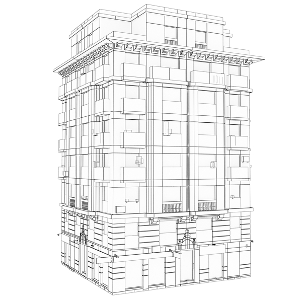 104 Buildings Collection Low-poly 3D model_107