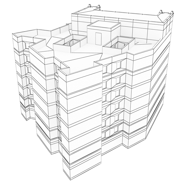 104 Buildings Collection Low-poly 3D model_170
