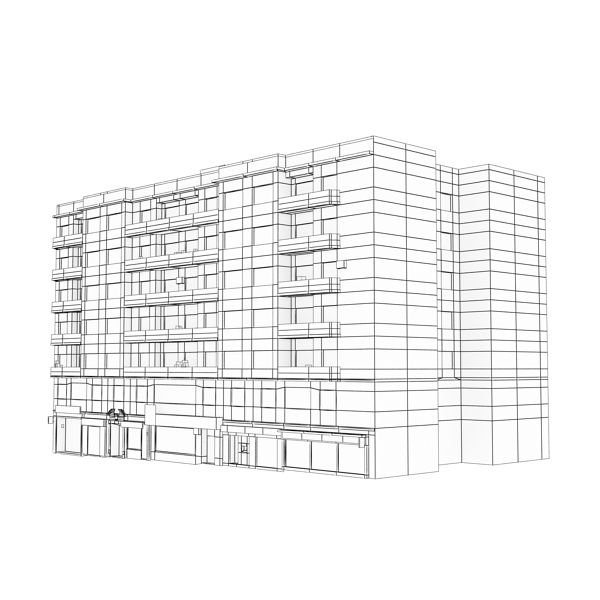 104 Buildings Collection Low-poly 3D model_178