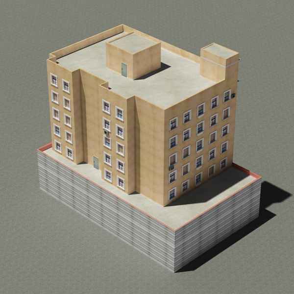 104 Buildings Collection Low-poly 3D model_181