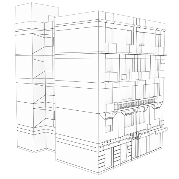 104 Buildings Collection Low-poly 3D model_154