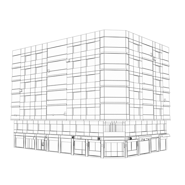 104 Buildings Collection Low-poly 3D model_191