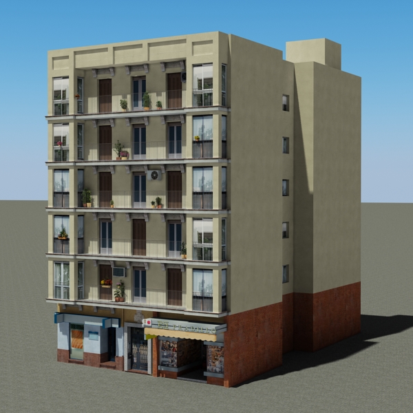 104 Buildings Collection Low-poly 3D model_214