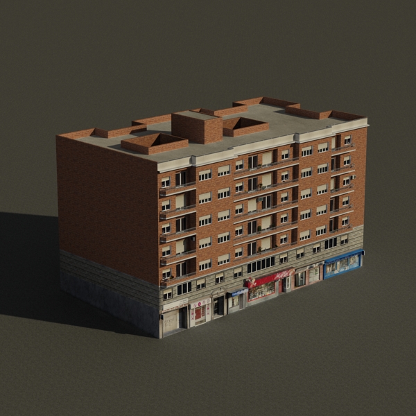 104 Buildings Collection Low-poly 3D model_171