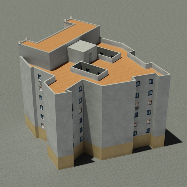 104 Buildings Collection Low-poly 3D model_164