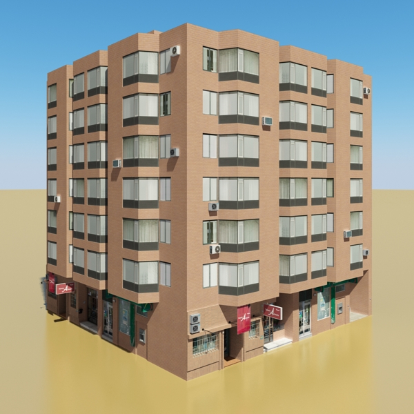 104 Buildings Collection Low-poly 3D model_52