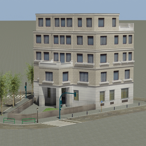 104 Buildings Collection Low-poly 3D model_85