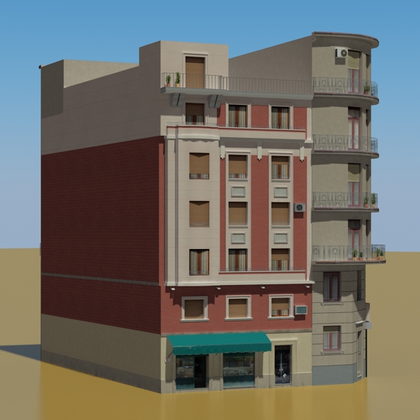 104 Buildings Collection Low-poly 3D model_101