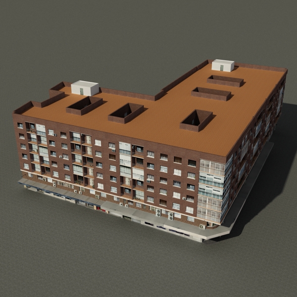 104 Buildings Collection Low-poly 3D model_145
