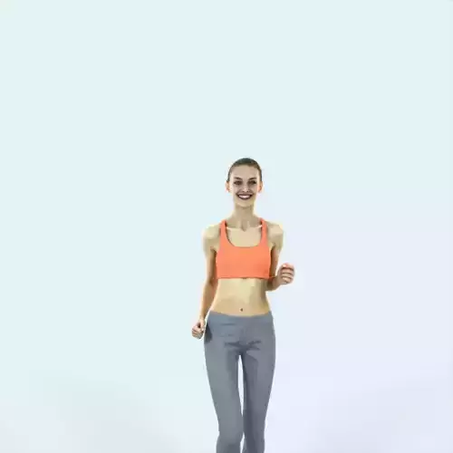 Beauty 03E Jogging Sports  Running Woman