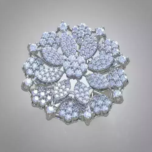 Diamond ring 0576 3D printable model 