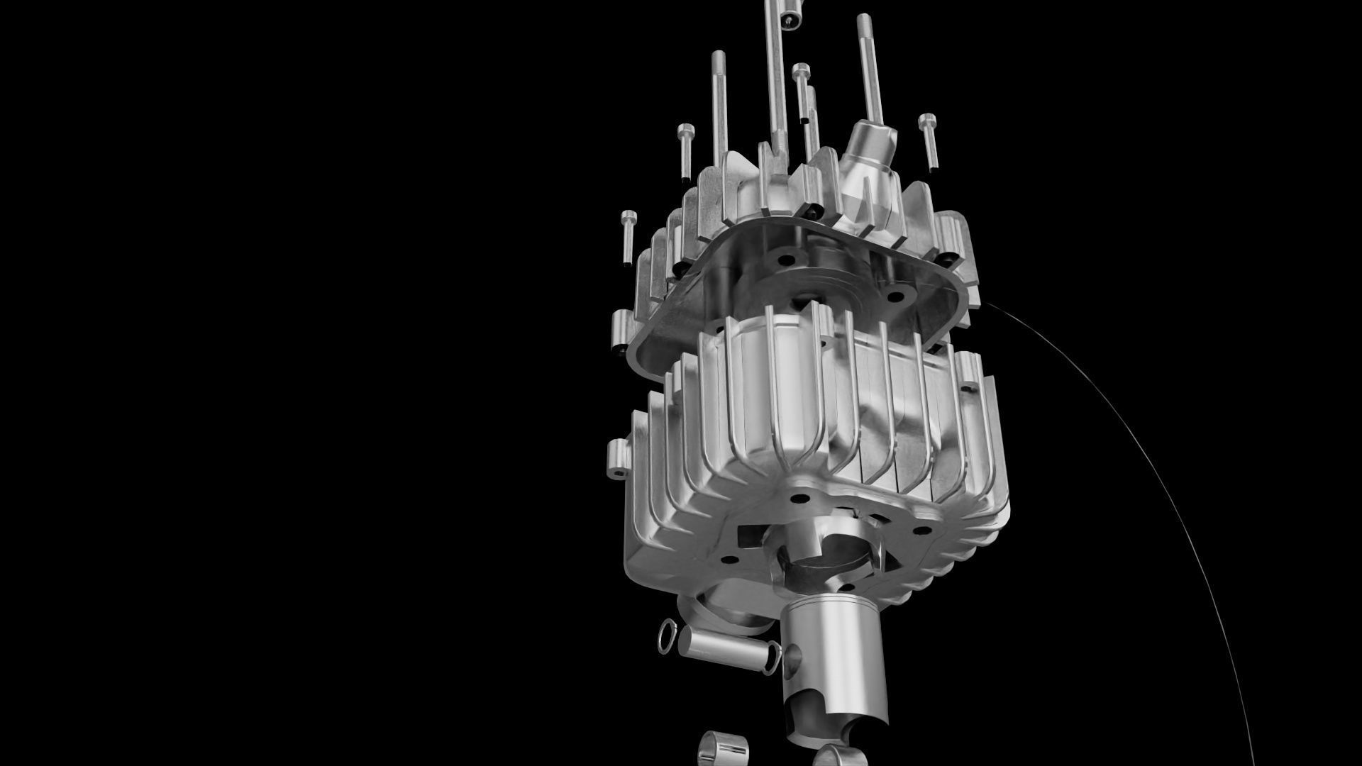 06-50CC  engines 3D print model_2