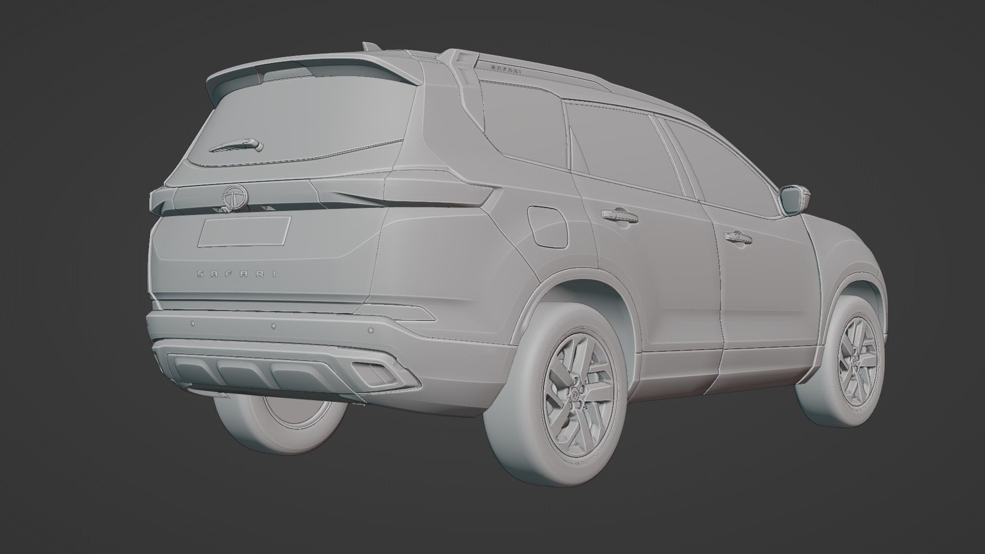 Tata safari 3D model_11