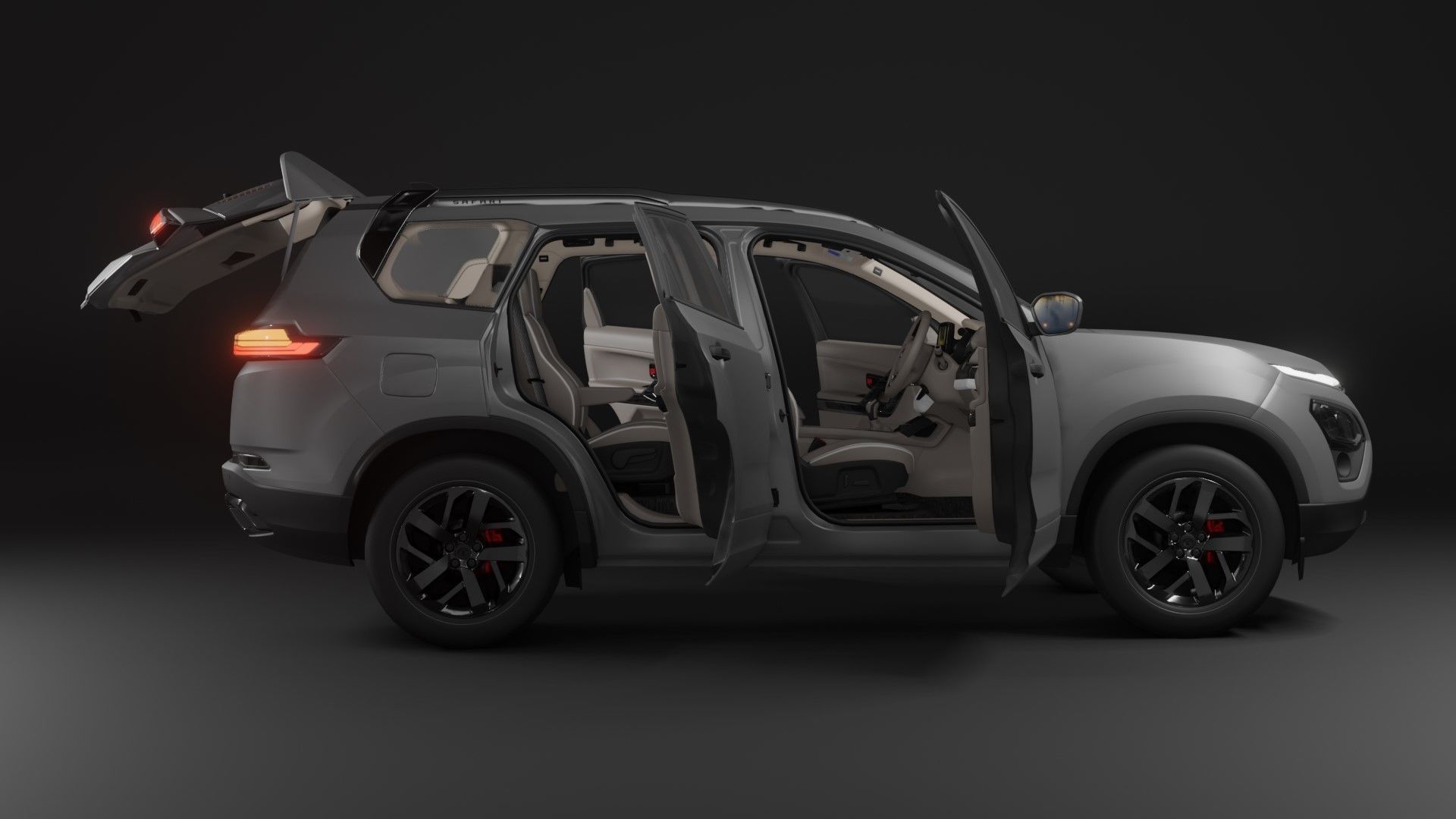 Tata safari 3D model_8