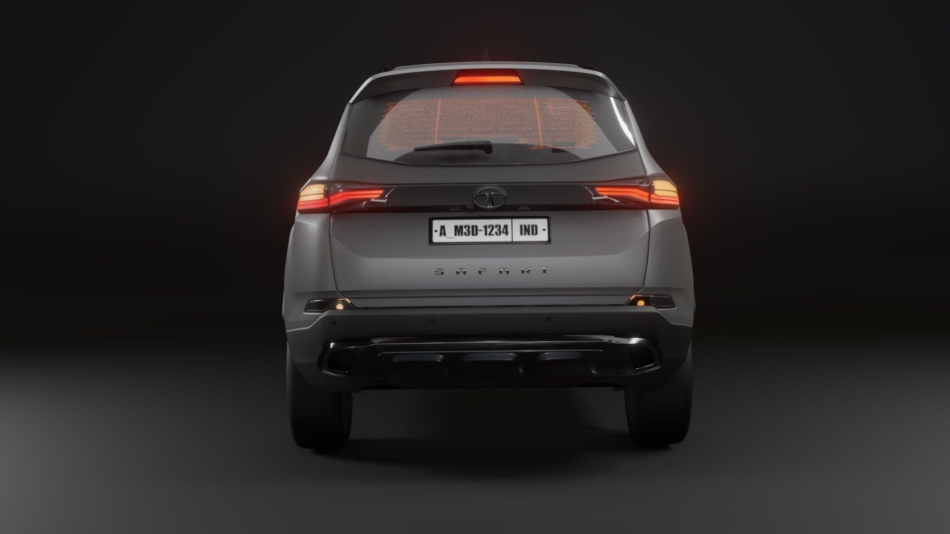 Tata safari 3D model_2