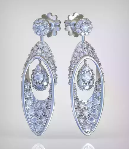 Earring model 0338 3D printable model13