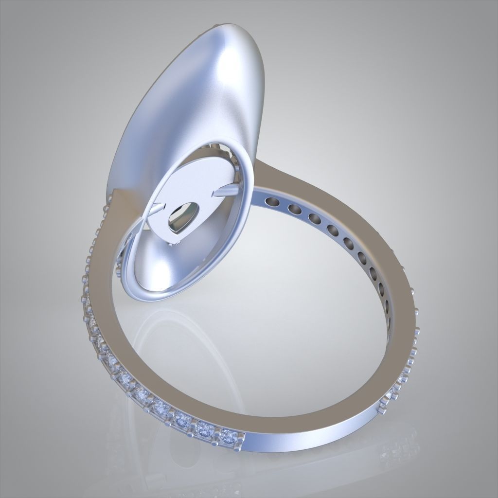 Diamond ring 0577 3D printable model 12 3D print model_2