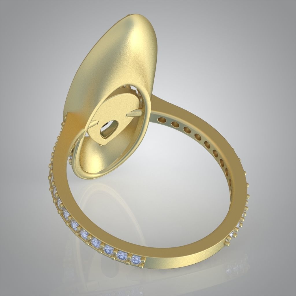 Diamond ring 0577 3D printable model 12 3D print model_3