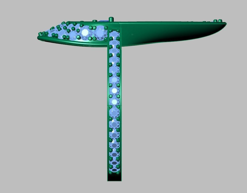 Diamond ring 0577 3D printable model 12 3D print model_15