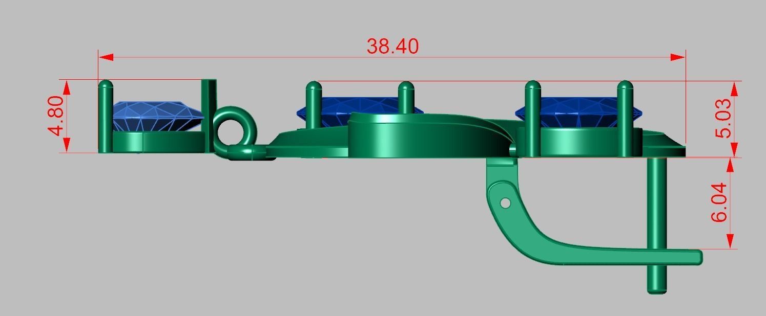 Earring model 0339 3D printable model8 3D print model_8