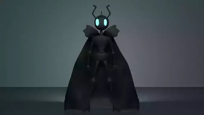 Hollow Knight x Batman 3D Character Low-poly 3D model Hollow Knight x Batman 3D Character Low-poly 3D model