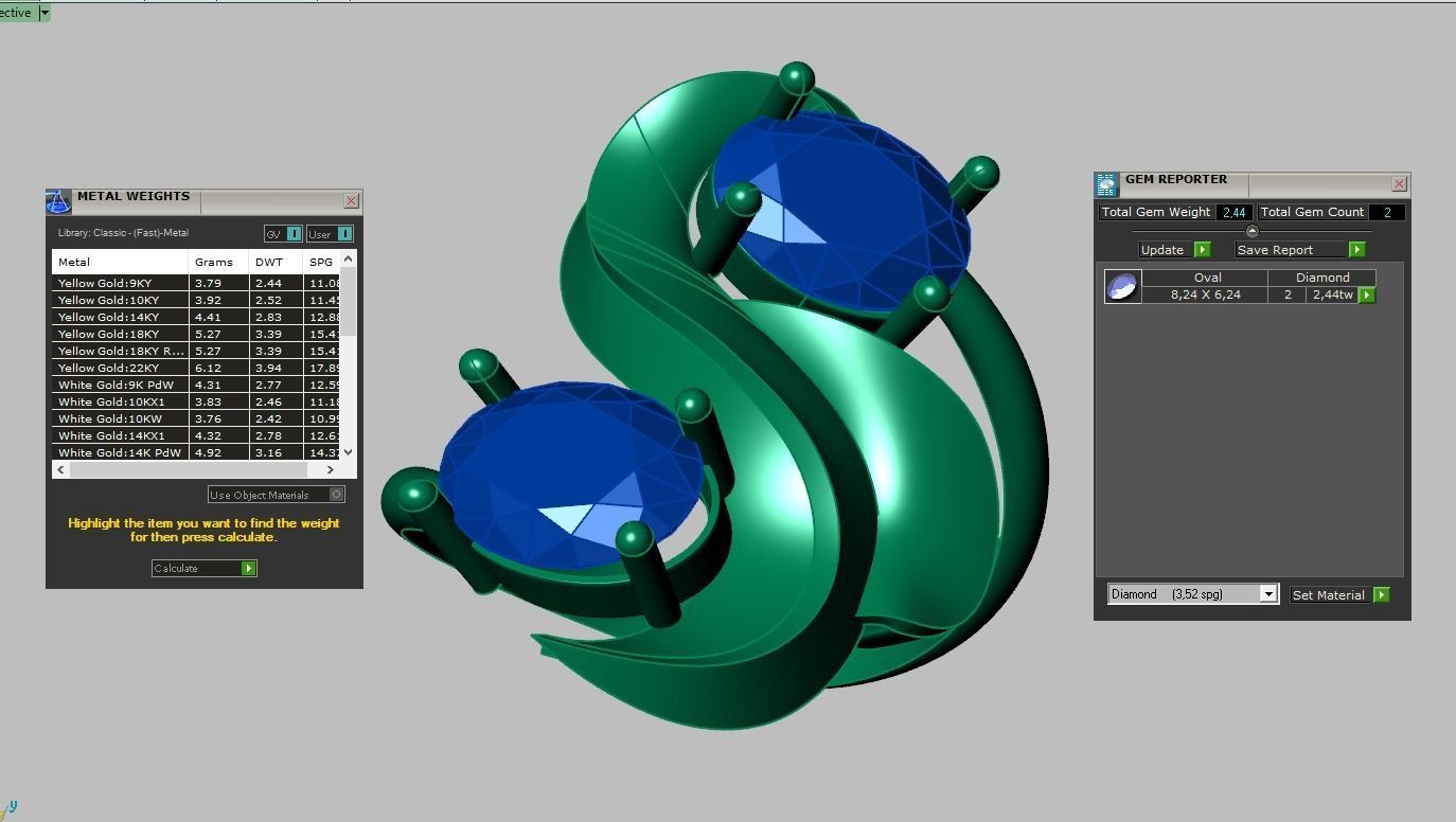 Diamond ring 0578 3D printable model 8 3D print model_15