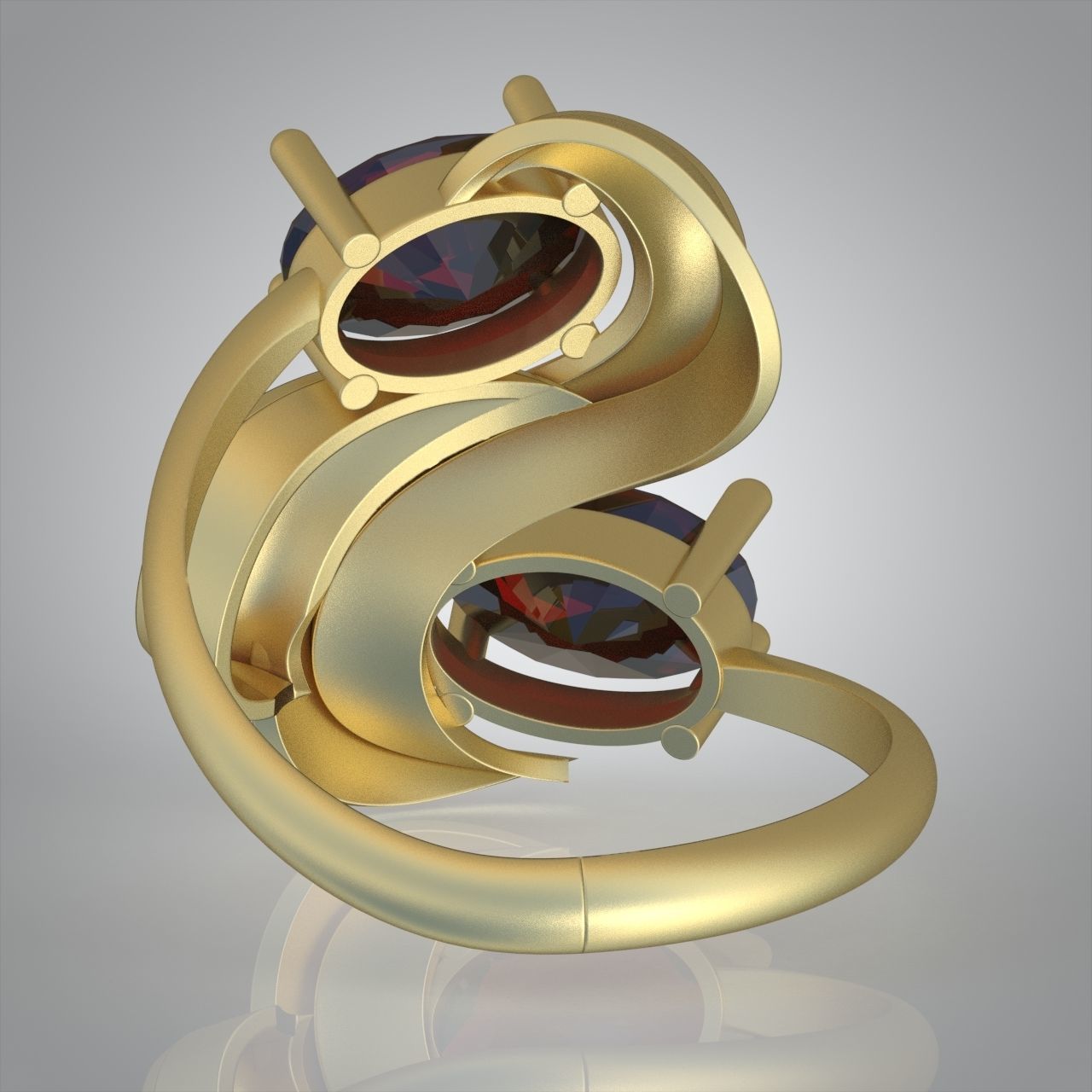 Diamond ring 0578 3D printable model 8 3D print model_11