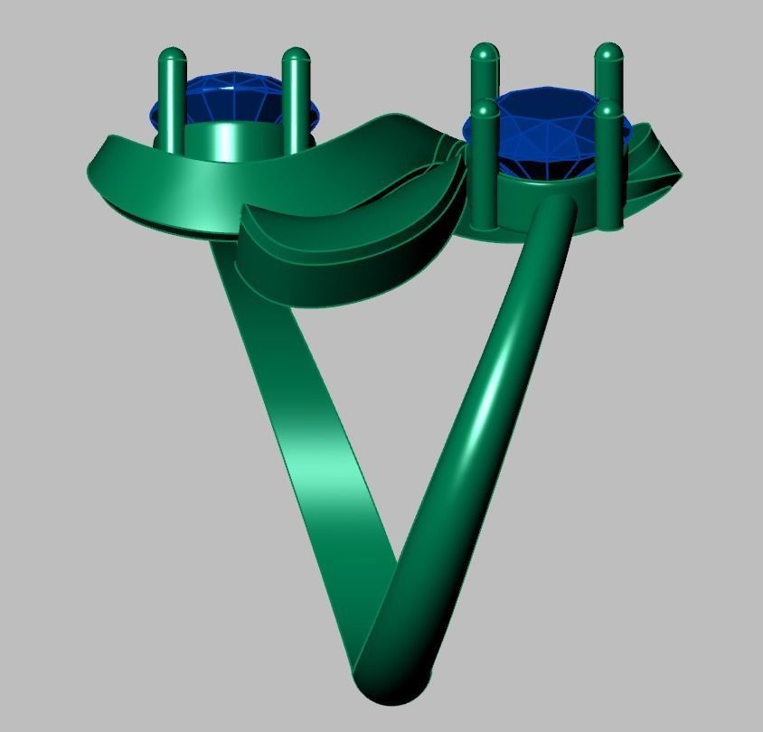 Diamond ring 0578 3D printable model 8 3D print model_13