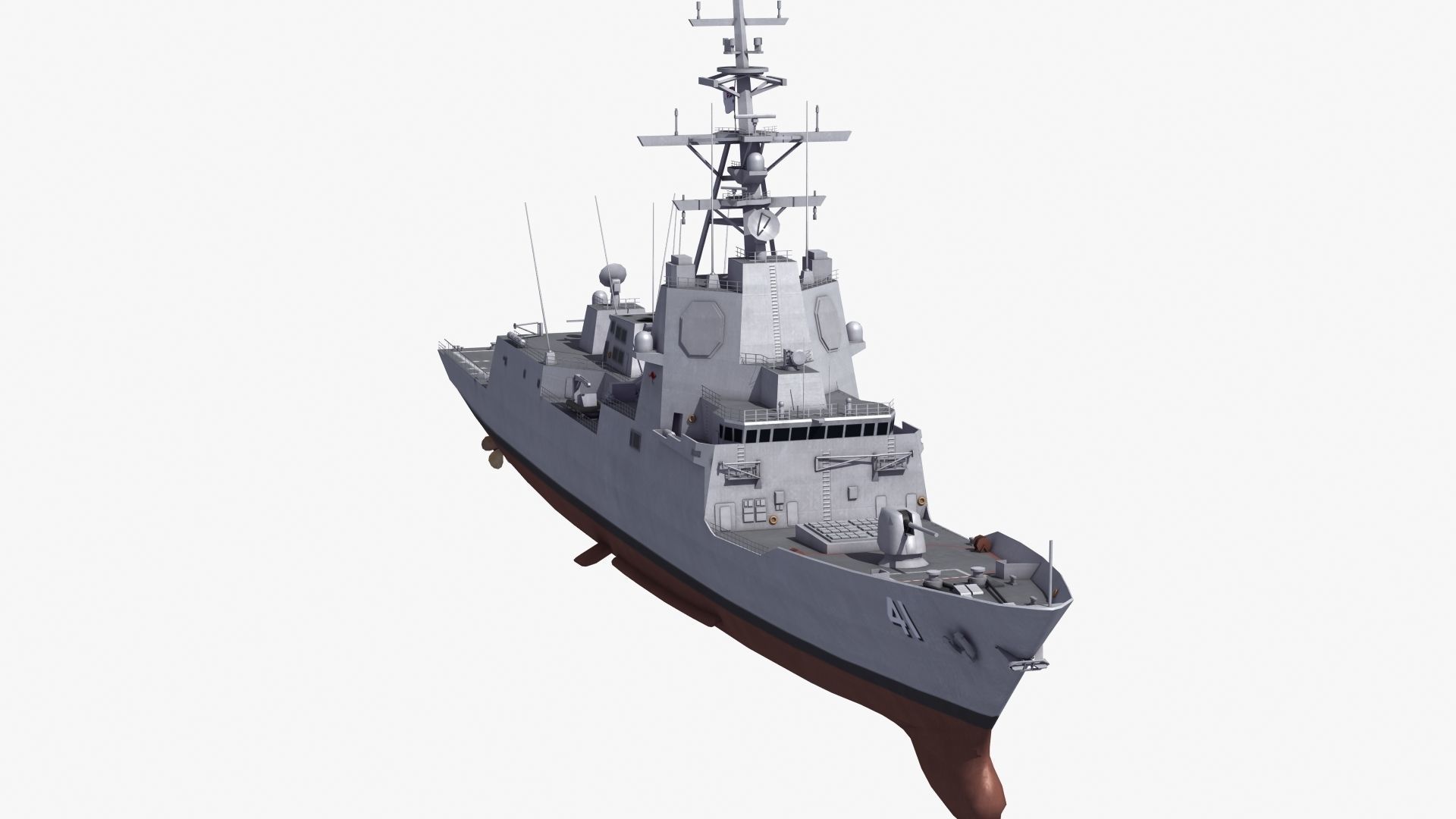 Hobart Class Destroyer D41 3D model_30