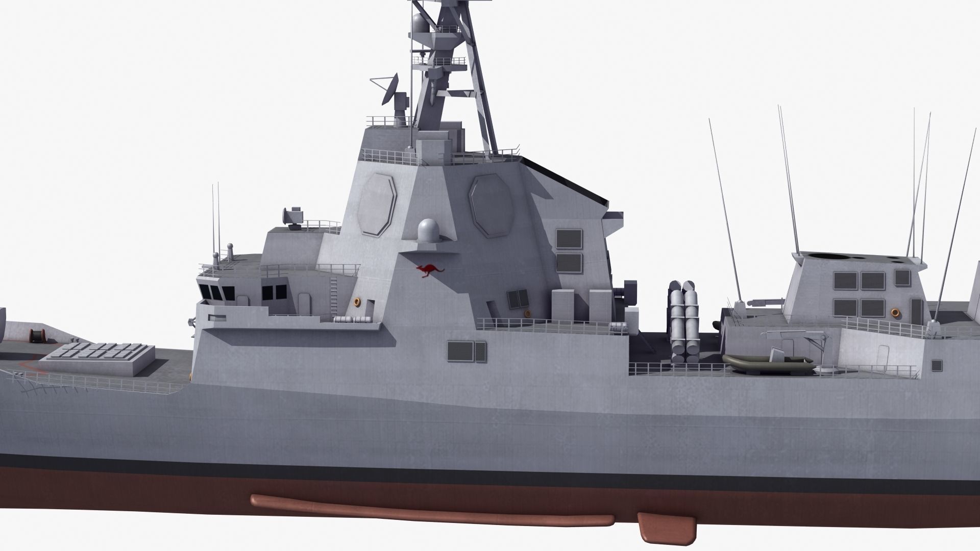 Hobart Class Destroyer D41 3D model_20